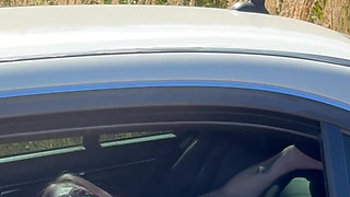 Spanking in the Car on the Heels and Butt