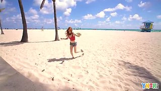 Madi Collins - Redhead Teen Gets Rough Pussy Drilling & Deep Throat Action