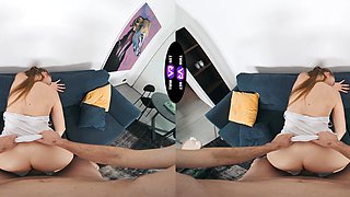 A tall and slim Arina Shy is having sex with her boyfriend