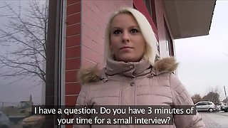 Blond-haired lady is going to get fucked pretty deep
