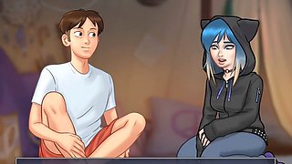 My friend gets undressed for me during summertime saga chapter