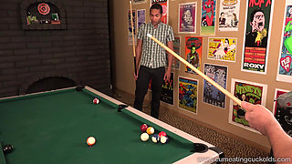 Hollie Mack's Cuckold Make a Pool Bet He Can Not Win