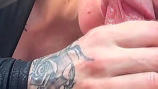 I Asked the Taxi Driver to Stop, Took a Blowjob Selfie, and Got a Lot of Cum