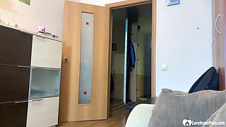 Hot couple sharing their first recorded session