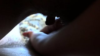 Hot POV homemade blowjob with brunette girlfriend