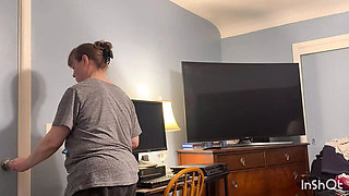Mature MILF Sweet Marie fucks son-in-law hard and gets creampie with huge cum load