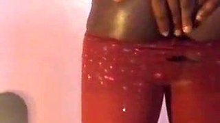 Black Femme Crossdresser in Undies
