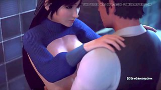 Animated hentai and cartoon sex adventures in the bathroom