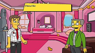 Cartoon movie, building, sexy ebony