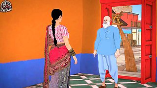 Desi Bhabhi had sex with her father in law