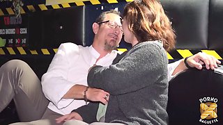 First-time audition: tasting pussy for the very first time