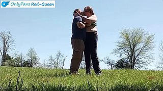 Redhead MILF Gets Creampie in Open Field - Outdoor Sex in 4K