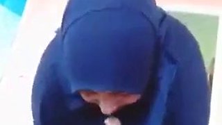 Hijab blowjob