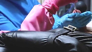 Sadistic Nurses Sounding Tied Up Patient