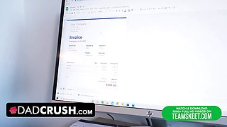 Dadcrush - sneaky Little Bitch Lilith Grace gets a spanking sesh for being disobedient