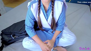 Aah Teacher Fatt Gai Chut Meri- 18 Year Old Student 18+ Virgin Girl Hardcore Fucked By Teacher In Hindi Audio