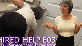 Full Service GILF Maid Takes Anal While Cuffed - Hired Help E03 - MILF Stella