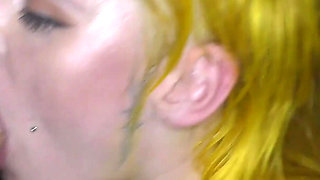 Debut Bukkake Facials for Lana Banana