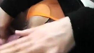 Asian Girl Reaches Orgasm in Car with Sex Toy on Webcam