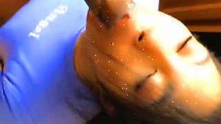 Cutie Girl with Pretty Eyes Take BBC Down Her Wet Throat Sloppy Blowjob