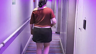 Cruise Ship Hallways Are for Flashing!