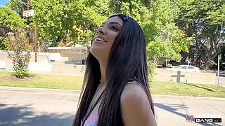 Adorable teen babe wants to screw, stroke, and cum in public