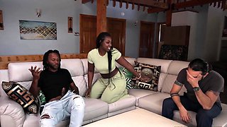 Thick Ass Ebony Wife Punish Husband For By Riding a BBC
