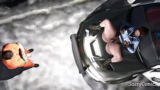 Police Woman Fucked by Inmate on the squad car - Sassycomics