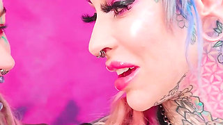 FFM Anal Threesome with Big Cock, Fake Tits and Hot Alternative Pornstars!