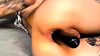 Amateur Brunette Slave Toyed