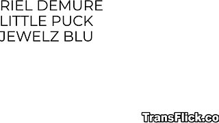 Ariel Demure joins Jewelz Blu and Little Pucks threesome