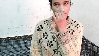 Abbu jaan ne meri big boobs daba daba kar pela