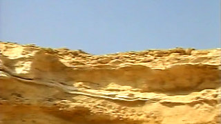 Hot German sluts sharing dick and sperm on the beach