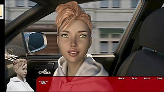 Anime-inspired visual novel features a busty blonde and plenty of hardcore action