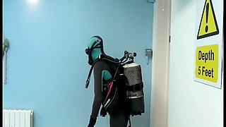 Scuba Agent Lucy Returns Underwater Diver Searches for Secret Device