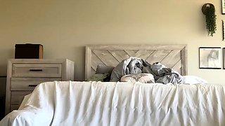 Cute blonde with big boobs solo