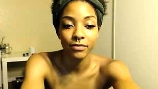 Hot Black Maid Does Some Webcam Black and Ebony