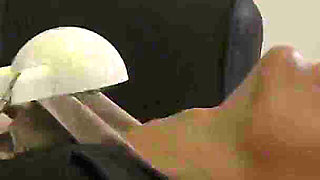 Naughty Secretary Uses Her Dildo During the Interview