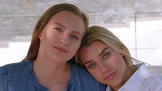 Babes Alberto Blanco & Stacey Cruz indulge in a wild poolside threesome with Elena Vedem