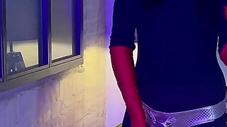 French Pegging - Caged Sub Gets His Ass Destroyed by His Mistress Strapon - BDSM