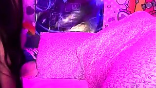 Chubby Brunette Big Boobs Dildo Masturbation