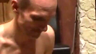 Humiliating guy kneeling