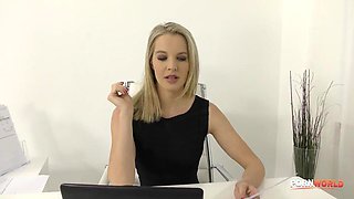 Secretary Tiffany Tatum Deepthroats Huge Cock while Horny Boss Rose Licking  Fingering Her Pus: Porn