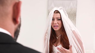 Redheaded Bride gets wild in HD as Stella Luxx feasts on Will Pounder's meat
