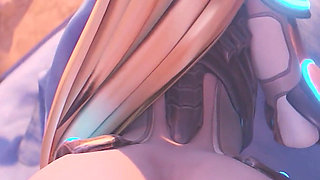 Widowmaker From Overwatch - Sniper Mission Failed Because of Big Cock - Doggystyle & Beach Jack-o Pose Big Ass Fuck 3D