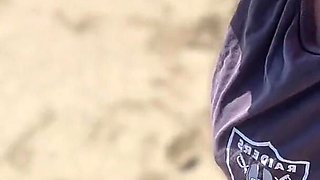 Wifey Walks Around Beach Fully Nude