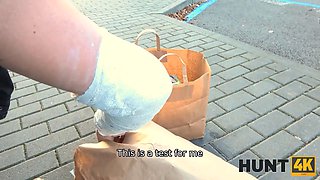 Hunt4k. after sex with lady her bf obtains good sum of currency