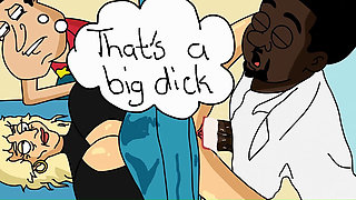 Family guy cartoon parody - You're gonna take this dick Mrs Brown and Quagmire takes his wife to the big dick doctor