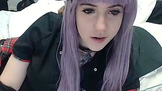 Curly Blonde Teen Records Solo Dildo Masturbation More at