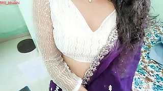 Desi Village Mili Bhabi Hot Sex with Hindi Audio - Teen Girl Tight Pussy Fucking